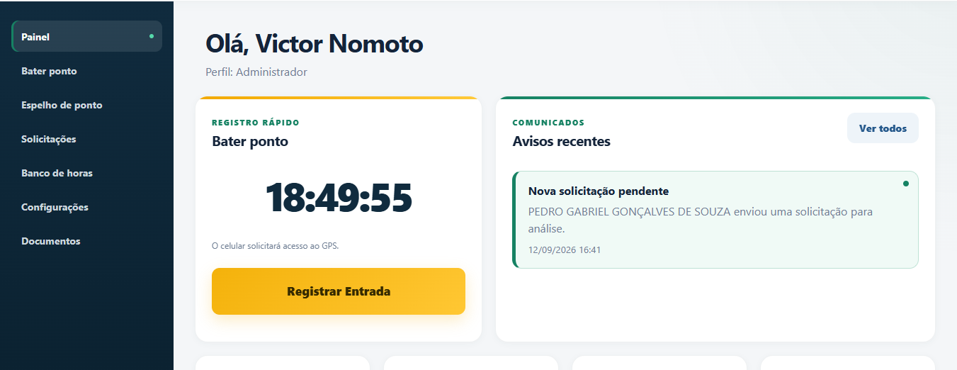 Sistema de Gestão de Ponto